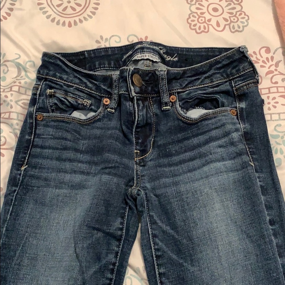 AE super stretch skinny jeans